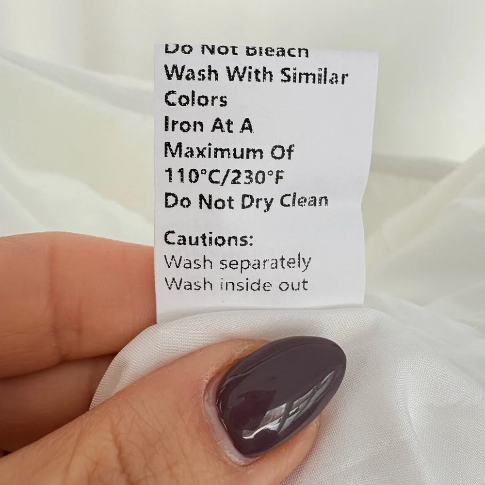 Commense - White Solid Pleated Strapless Split Dress Size Medium NWT - Picture 10 of 11